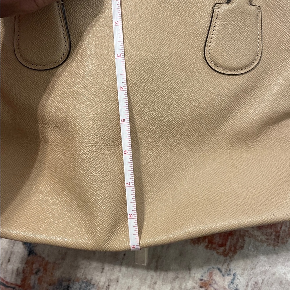 Coach Beige Leather Tote Bag - Picture 14 of 14